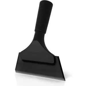 5-inch Rubber Small Squeegee for Car, Glass, Mirror, Shower, Door, Bathroom Cleaning (Pure Black)