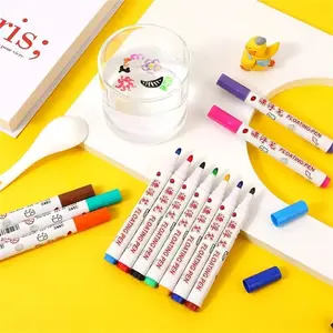 Floating Pen Set, Includes 8/12 Floating Pens & Counting Spoon, Writing & Correction Tool for Kids, Creative Art Supplies, Gift for Boys & Girls