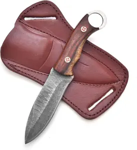 Custom Handmade Fixed Blade Hunting Knife - 9 Inch hand Forged Full Tang Knives For Hunting, Outdoor Camping, Hiking, Fishing, Bushcraft Knives With Leather Sheath.
