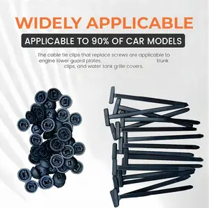 100Pcs/50PCS/20PCS Nylon Universal Cable Tie Buckle, Heavy Duty Self-Locking Nylon Zip TiesHolder, Multipurpose Plastic Cable Ties Tool for CarDaily Repair