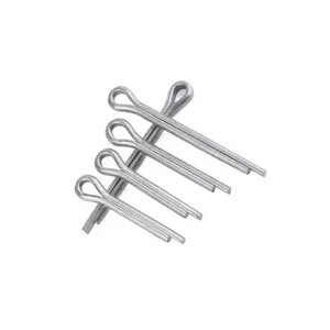 [Summervibes] 110Pcs Heavy Duty R-Type Split Hairpin Cotter Pins Assortment Kit Galvanized Steel Corrosion Resistant Fasteners For Automotive Garage And Mechanical Repair