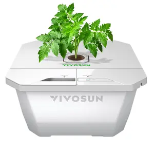 VIVOSUN VGrow DWC Hydroponics Growing System Kit for VGrow Smart Grow Box, 4-Gallon Deep Water Culture with Air Stones and Rapid Rooters