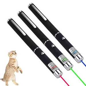 2-In-1 Cat Laser Pointer & LED Torch Keychain, USB Rechargeable Kitten Training Pet Toy