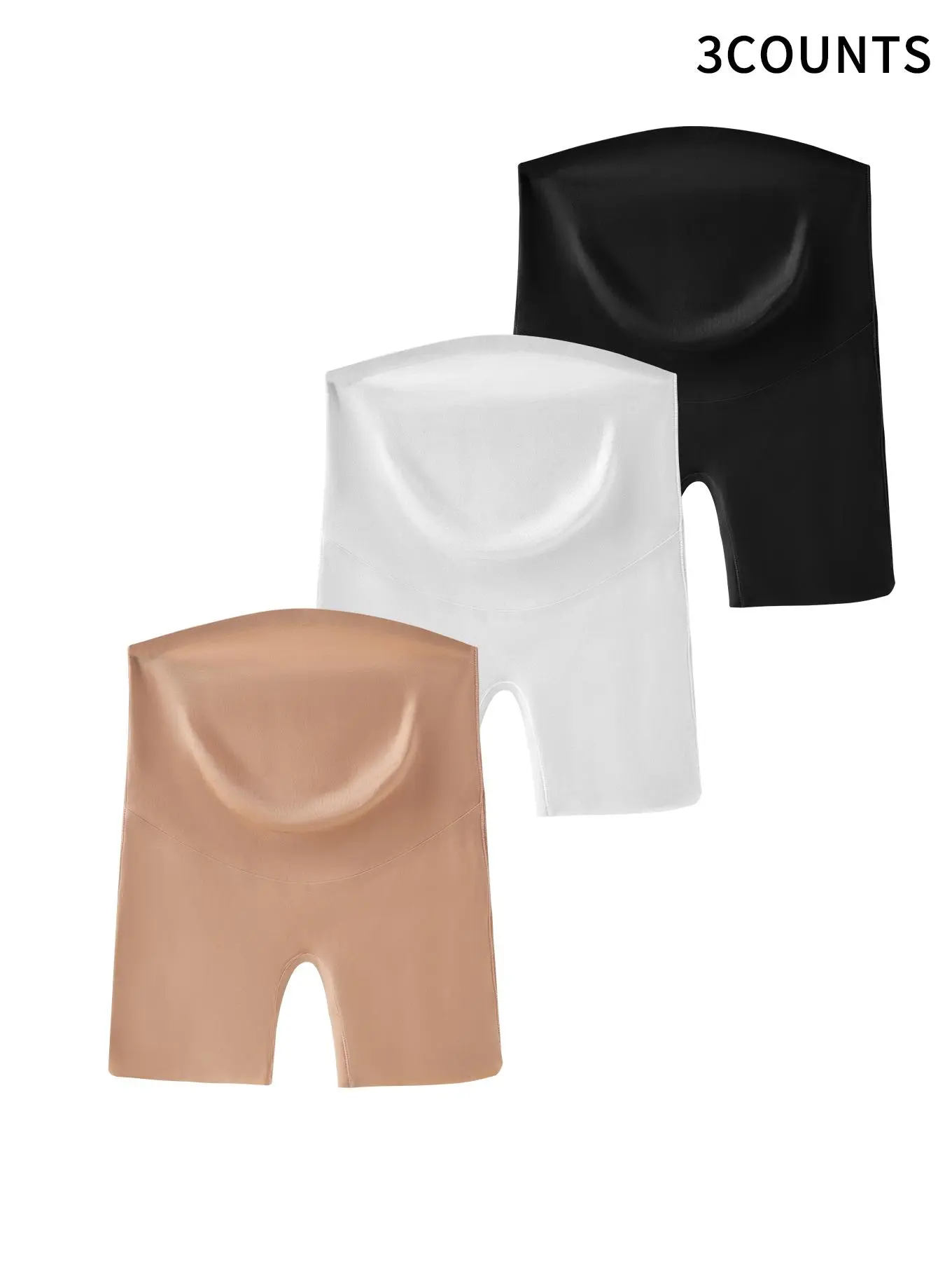 Maternity Solid Color Seamless Pregnancy Shapewear, Non-slip Maternity Underwear for Daily Wear, Maternity Underwear for All Seasons, Maternity Panty