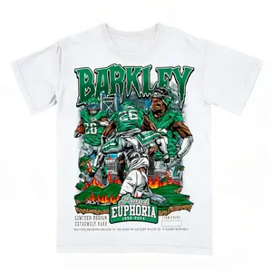 Saquon Barkley Shirt Vintage Football Graphic Tee Men Women Fan