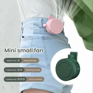 Mini Portable Fan Clip-On Wearable Waist Fan Handheld Rechargeable Bladeless Electric Fan for Summer Outdoor Cooling Small Fan alloet