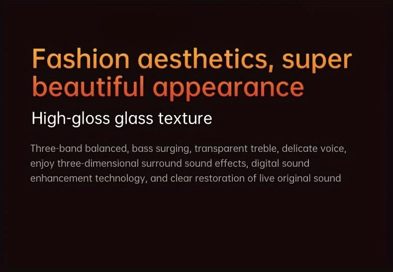 OWS Open Wireless Luminous Sand Earphones, High Fidelity Sound Quality, High Definition Music with Built in Microphone Suitable for Listening to Music, Sports, and Fitness