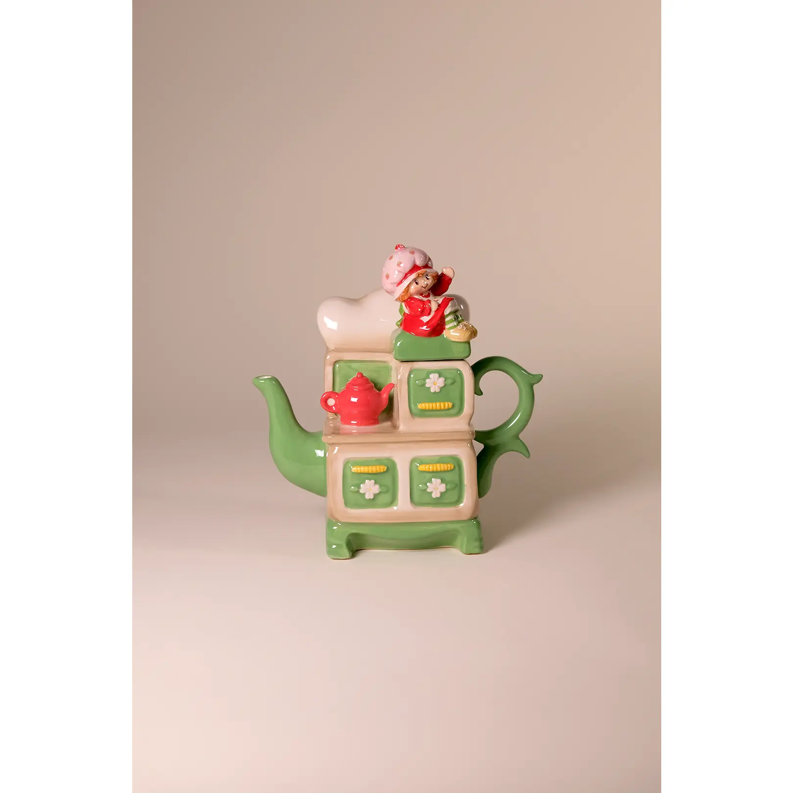 Strawberry Shortcake Tea on the Stove Teapot