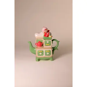 Strawberry Shortcake Tea on the Stove Teapot