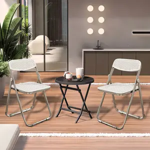 【Summer sale】2/4/6/10 Pack Plastic Folding Chair Foldable Portable Plastic Chair, Outdoor Indoor Portable Party Chairs ，Stackable Commercial Seats with Steel ，350-Pound Capacity