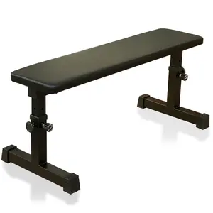 Flat Weight Bench for Strength Training W/ 5-Level Adjustable Height 440 lbs Capacity adjustable dumbbell gym bench
