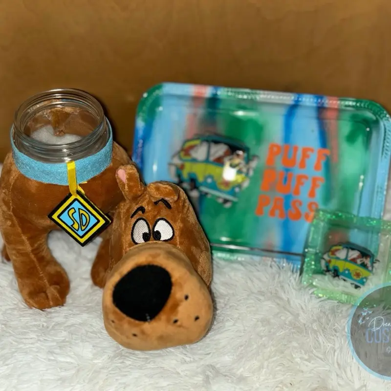 Scooby Doo Stash Jar w/ Tray Set