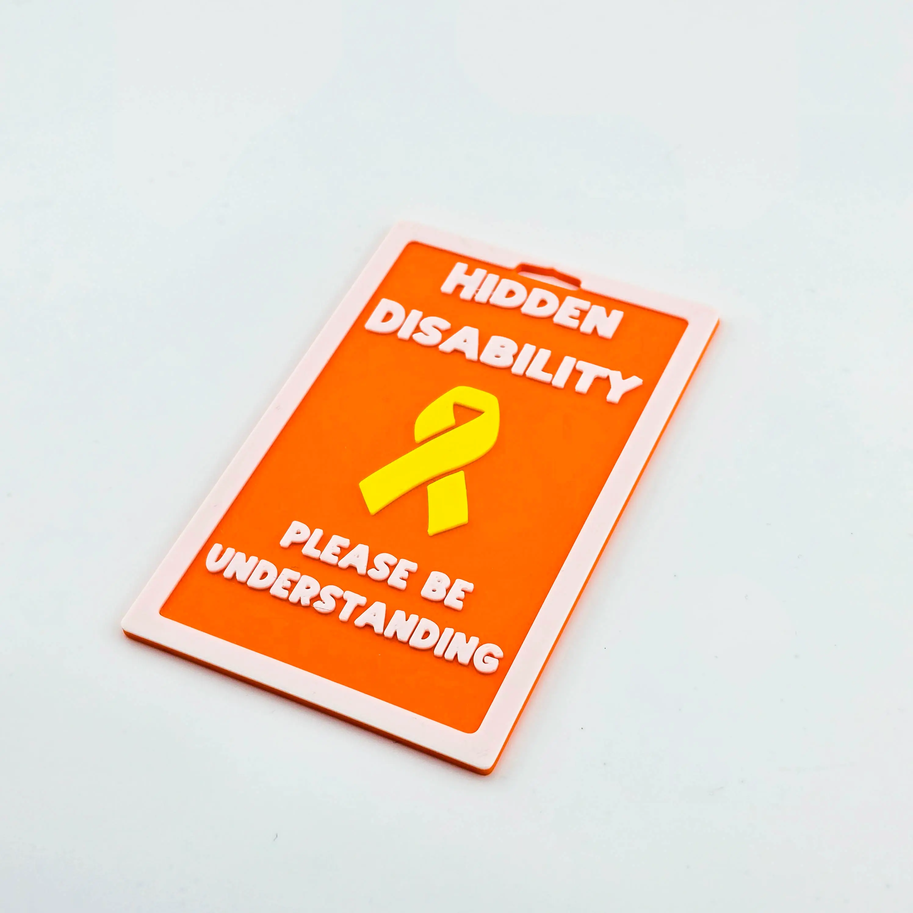 Hidden Disability Badge - Please Be Understanding - Autism Awareness - Cosplay - Lanyard Badge - Fursuit Badge - 3D Printed Badge