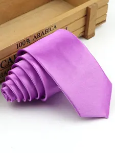 Men's Solid Color Skinny Tie, 5cm Business Formal Necktie, Casual Student Accessory, Suitable for Professional and Daily Wear, Plain Ties