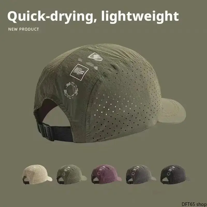 Men’s Breathable Mesh Baseball Cap for Outdoor Hiking, Fishing and Running, Quick Dry UV Protection Lightweight Duckbill Sun Hat