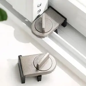 🛡️ Fresh air in, intruders out. Adjustable Sliding Window Lock | Heavy Duty Track Stopper, Child Safety Window Guard, Anti-Theft Home Hacks (1 PC Only)