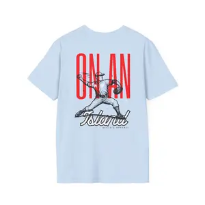 Bench'd Clothing Graphic T-shirt | "On An Island" baseball pitcher tee