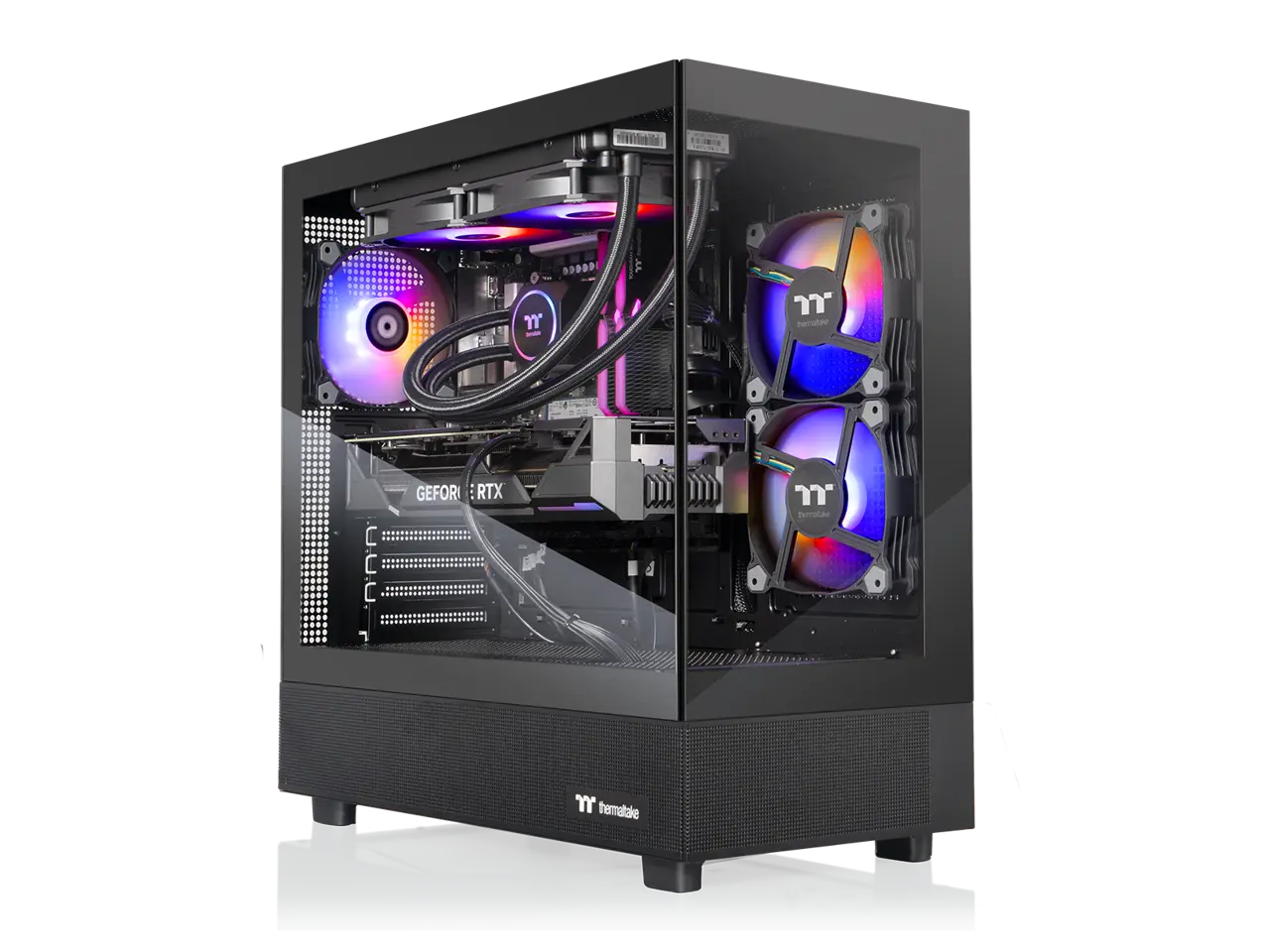 Thermaltake LCGS View u2670-270 Gaming Desktop (Intel Core Ultra 7 265KF, ToughRam 32GB DDR5 6400MT/s RGB Memory, NVIDIA GeForce RTX 5070, 1TB NVMe M.2, WiFi, Windows 11) V27B-B860-570-LCS