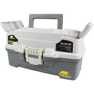 Plano 6201 One-Tray Tackle Box, Bait Storage, Extending Cantilever-tray Design