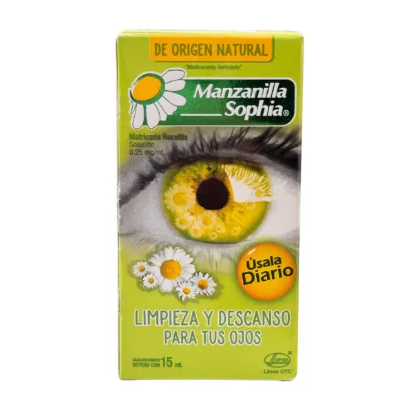 Manzanilla Sophia Soothing Eye Cleanser - Natural, Gentle Eye Health Product for Daily Care, Eye Health Products