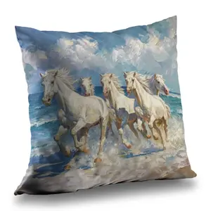 Begin Home Decor C1PO1616IH3N0V 16 x 16 in. Spatter Home Decor Pillow - Stylish & Cozy Accent Piece