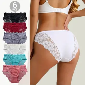 Valentine's Day 18-Piece M-XXL Women's Pure Sexy Underwear Soft Breathable Machine Washable Daily Home Vacation Wedding Floral Slim Fit Bodycon Bridal Set   period  unde rwear for women thong panties Ladies Elegance Essential Essential Lingerie Womenswear