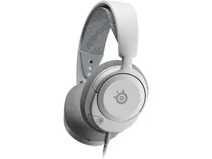 SteelSeries Arctis Nova 1 Multi-System Gaming Headset — Hi-Fi Drivers — 360° Spatial Audio — Comfort Design — Durable — Ultra Lightweight — Noise-Cancelling Mic — PC, PS5/PS4, Switch, Xbox - White