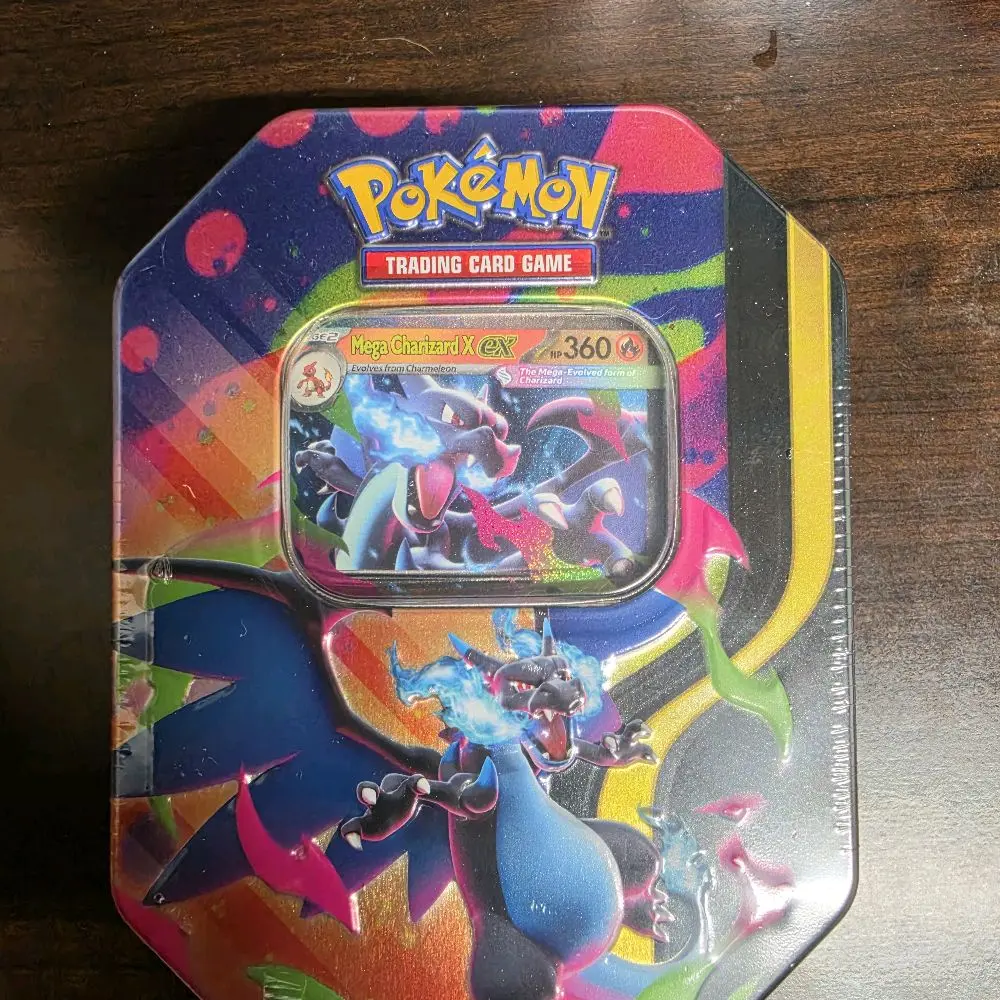Pokémon Trading Card Game: Mega Charizard X EX Collectible Tin