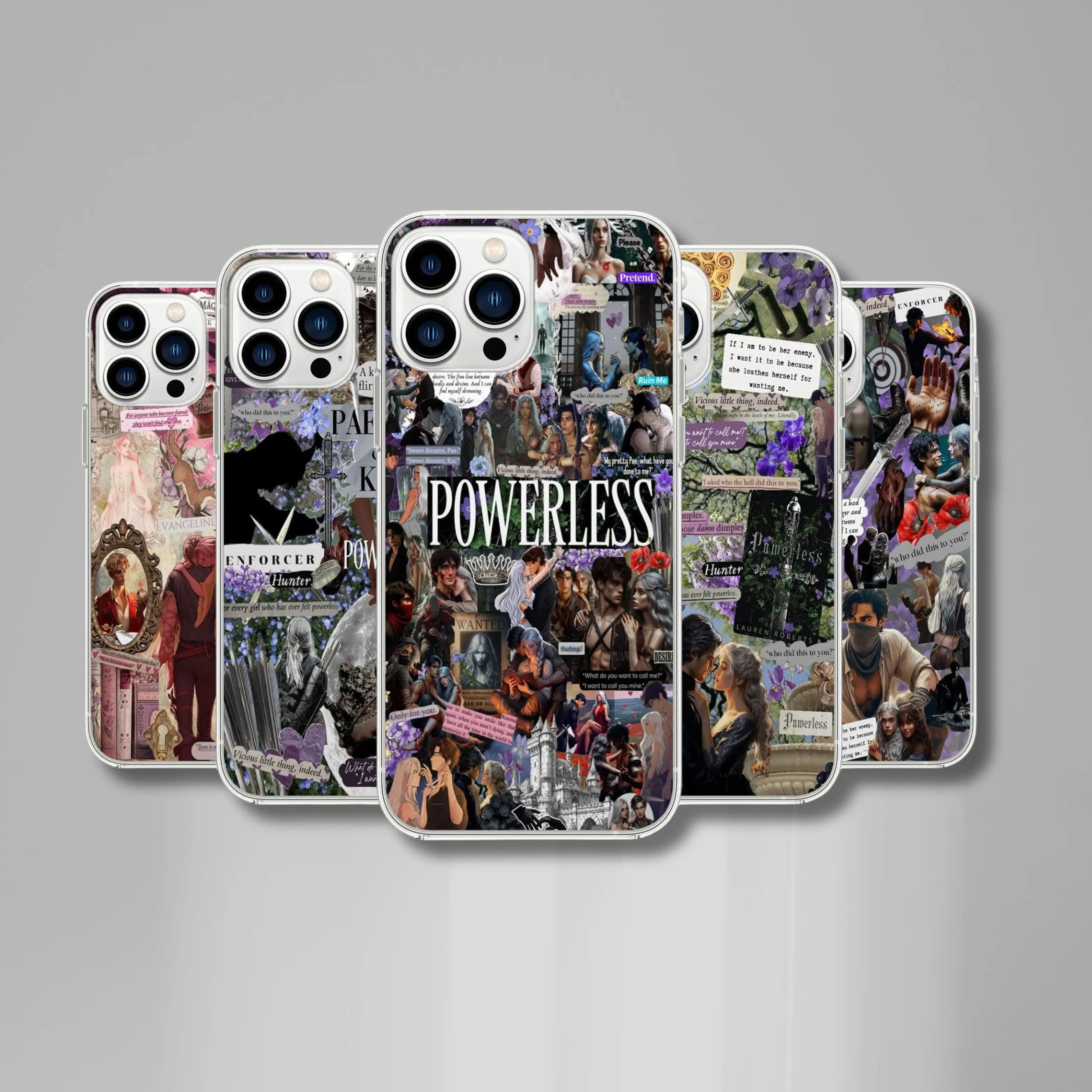 Powerless Book Phone Case, Powerless Book Book Cover Inspired, Gift for Book Lover, Booktok Reckless Powerful Collage Fan Gift