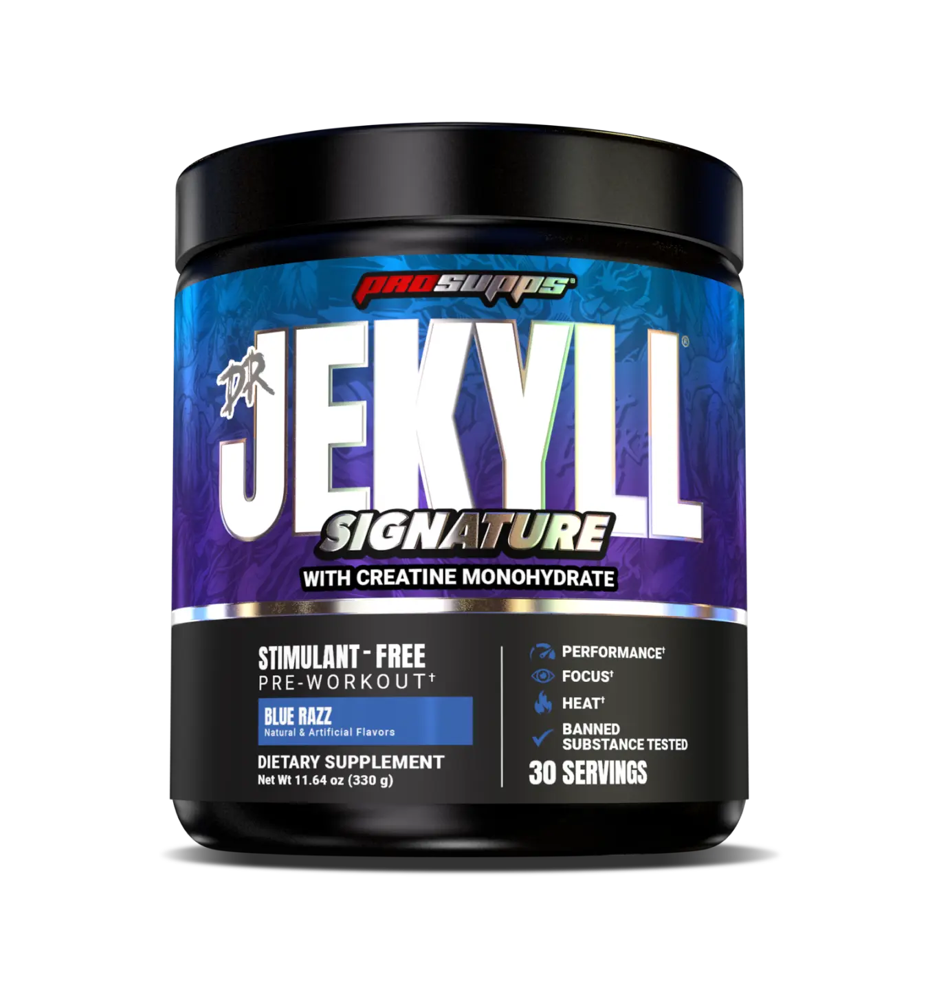 ProSupps Dr. Jekyll Signature V2 Caffeine-Free Pre-Workout Powder - 30 Servings, Creatine Monohydrate, Banned Substance Tested, Health & Muscle Fitness, Sports Performance Support for Adults