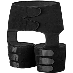 Hip Brace Thigh Compression Sleeve for Men Women Sports Waist Leg Guards Hip Groin for Pulled Muscle Strain for Hip Pain Relief 22.7.21 (Color : Black, Size : XXXL/XXX-Large)(Sheets)