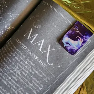 Capricorn Zodiac Horoscope Magnetic Bookmark - Perfect for Book Lovers and Astrology Enthusiasts