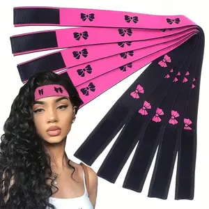 Adjustable Lace Melting Band, 1/3/5pcs Front Laying Strap Wrap To Lay Hairline Edges, Heatless Hair Styling Tools for Women & Girls, Elastic