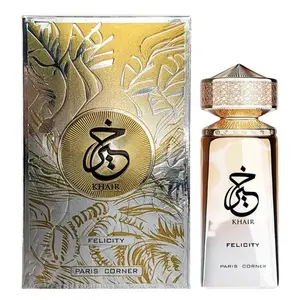 Paris Corner Khair Felicity Unisex Fragrance - 3.4 fl oz, Sparkling Joyful Scent with Champagne, Cassis, Rose, Vanilla, Musk