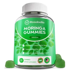 Moringa Gummies – Moringa Leaf Extract 1000mg Equivalent Per Serving – Natural Energy & Balance – Non-GMO, Gluten-Free Superfood Gummies for Women & Men – 30 Count
