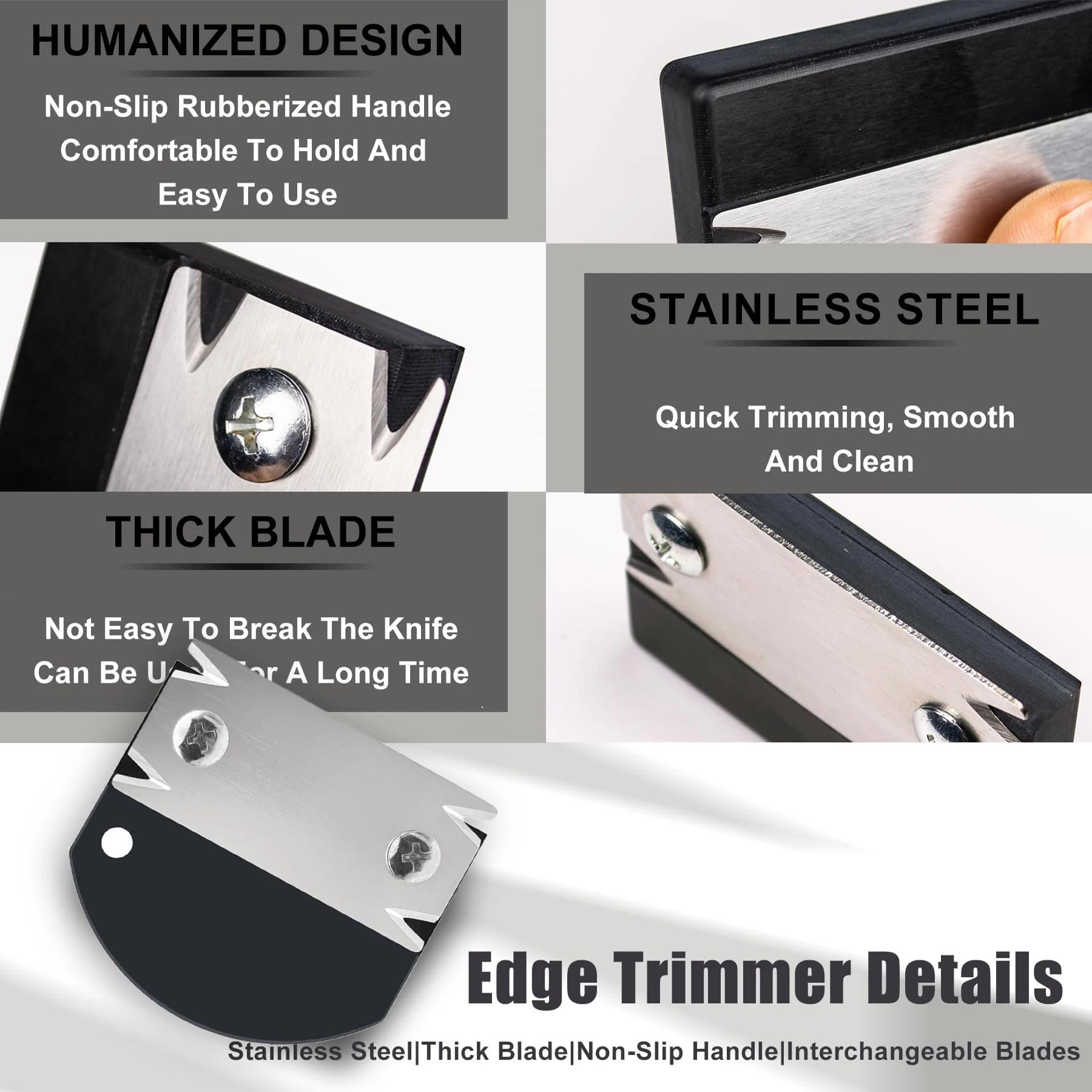 Woodworking Edge Trimmer & Chamfering Tool | Corner Planer for Wood Deburring & Fillet Scraping | Handheld Chamfer Knife for Laminate, Veneer, Edge Banding | Specialty Wood Carving Tool