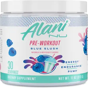 Alani Nu Pre Workout Powder Blue Slush 30 Servings Routine