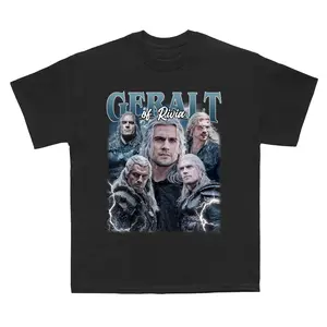 Geralt of Rivia Vintage T-Shirt, Henry Cavill, Geralt Henry Shirt, Cavill in The Witcher Shirt, Gift For Gaming Top