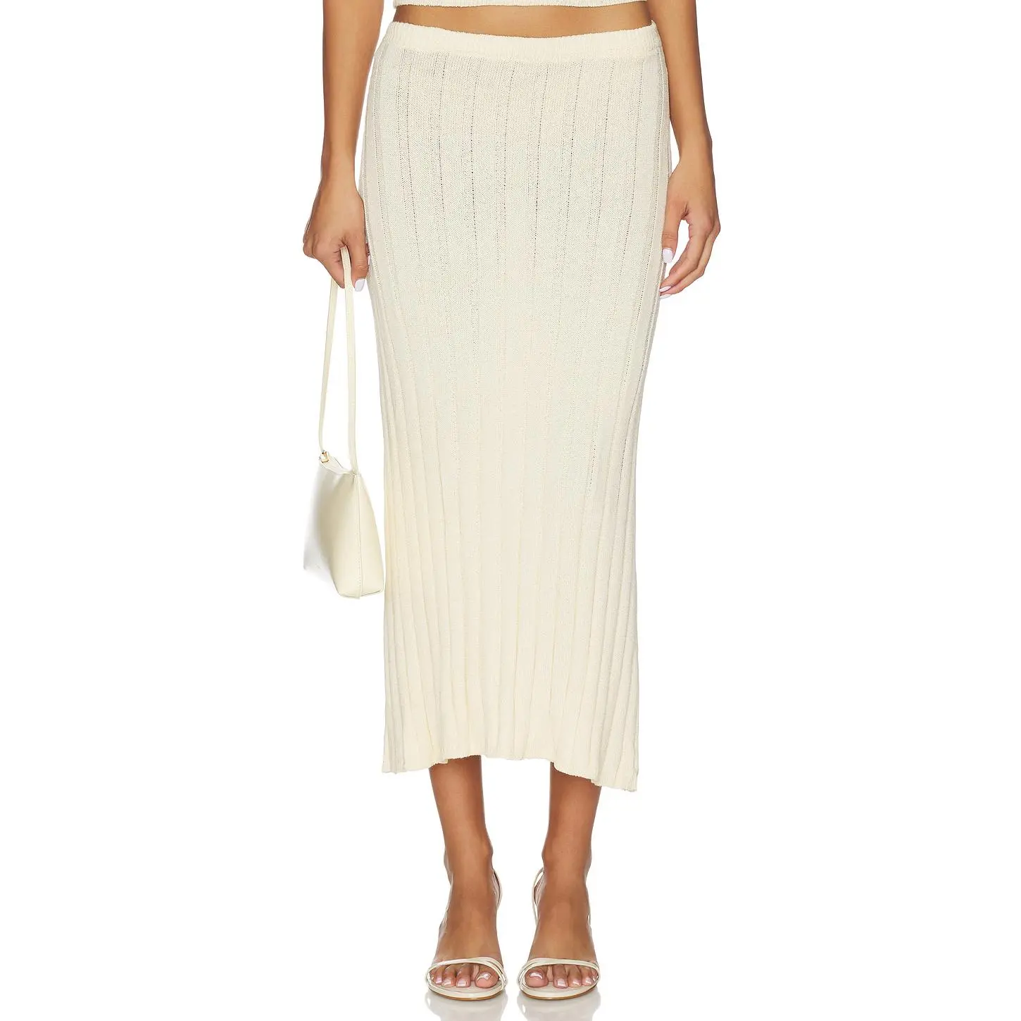 SNDYS Baha Midi Skirt in Cream