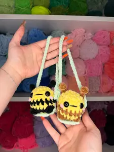 Crochet Bee Car Hanger