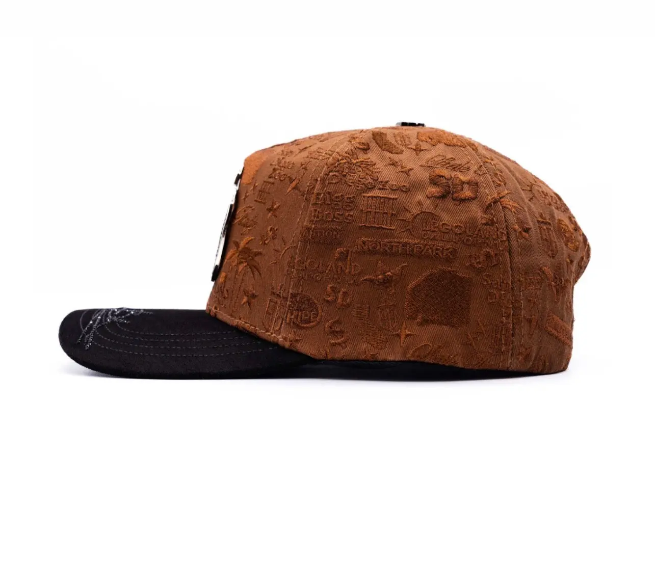 SD Brown Placa Crystal  BLK Snapback
