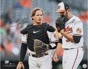 Adley Rutschman and Grayson Rodriguez Baltimore Orioles Autographed 16" x 20" Horizontal Photograph - Fanatics Authentic Certified