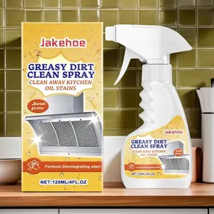 Kitchen Grease Cleaner, 1/3 Counts Greasy Cleaning Spray with Sprayer, Household Kitchen Cleaner, Kitchen Cleaning Product, Household Cleaning Supplies