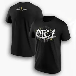 👑💥[100%cotton][Graphic Tee]"Roman Reigns Gold OTC1 T-Shirt, Original Tribal Chief WWE Graphic Tee, Black Men’s Wrestling Shirt, Premium Cotton Unisex Apparel, Made in USA, Durable & Comfortable, Perfect Gift for WWE Fans, Streetwear & Casual Look"