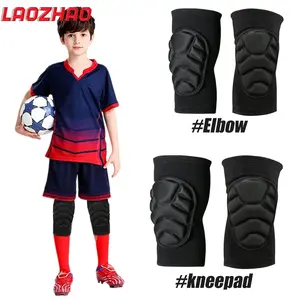 1Pair Kidsyouth Thick Sponge Knee Pads Elbow Sleeves Guard Collision Avoidance Sport Protective Kneepad Skate Soccer Basketball