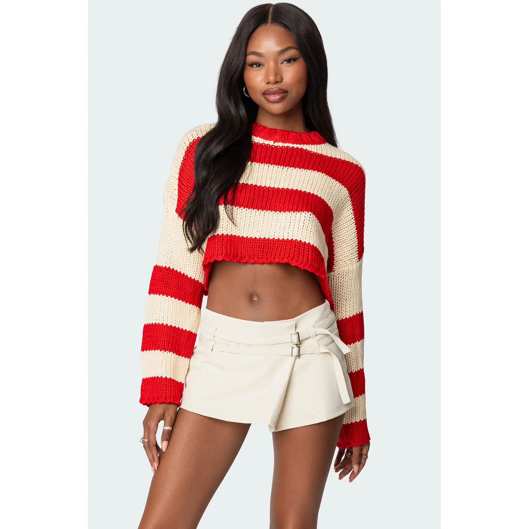 Ozzy Cropped Knitted Sweater