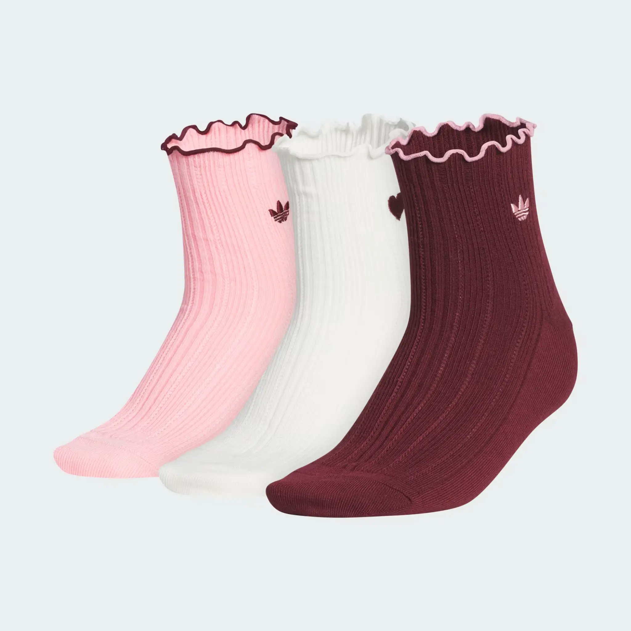 Adidas Originals Valentine's RFL 3-Pack Quarter Socks, KL0803