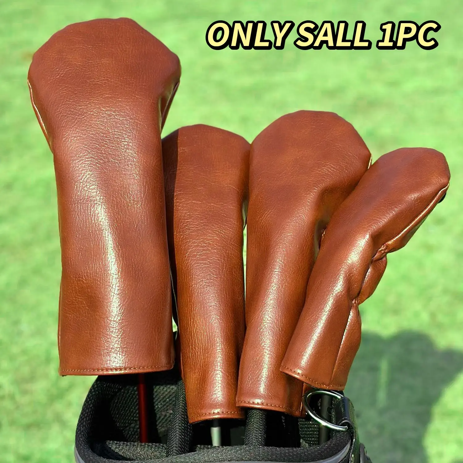 Vintage Golf Club Head Covers, Factory Direct Sale, Waterproof Fleece-Lined, Driver & Fairway Wood Cap Cover, Golf Accessories