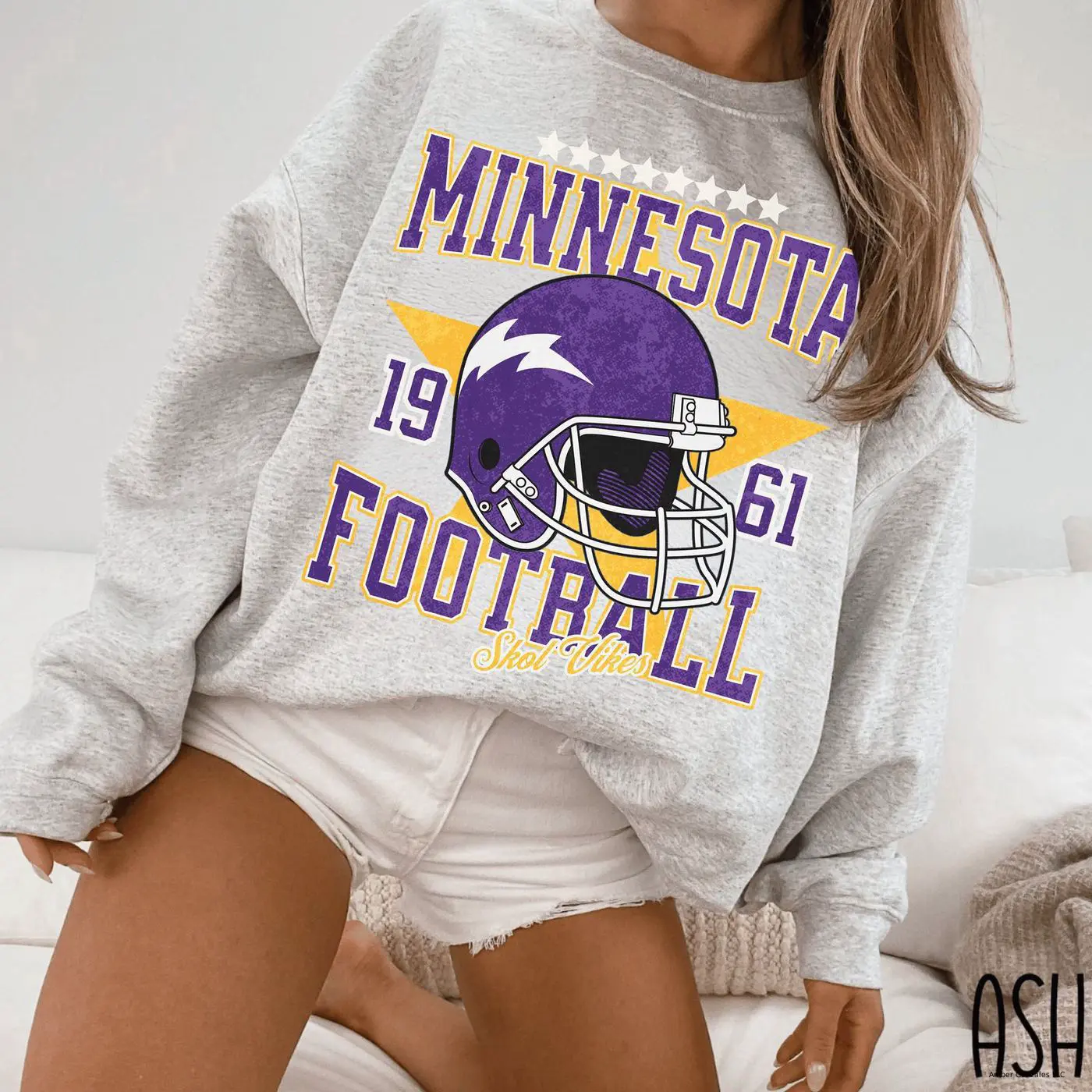 Minnesota Football Sweatshirt, The Vikes Sweatshirt, Vintage Minnesota Crewneck, Viking Sweatshirt, Minnesota Fan, Minnesota Football Shirt