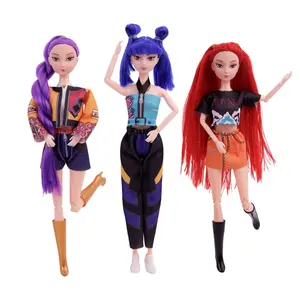Kpop Anime Action Figure Doll Set – Rumi, Mira & Zoey 11.5-12" Movable Joint Collectible Dolls for Kids, Girls & Fans